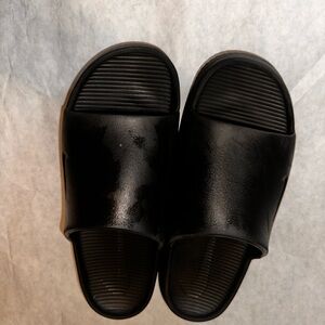 Black Slide Sandals